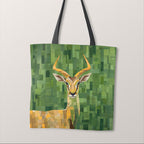 TOTE Quilted Gazelle Fabric Bag Panel TP-463