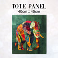 TOTE Patchwork Elephant Fabric Bag Panel TP-469