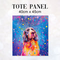 TOTE Colourful Springer Spaniel TP-47 Fabric Bag Panel