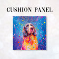 CUSHION Fabric Panel Colourful Springer Spaniel CP-47