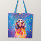 TOTE Colourful Springer Spaniel TP-47 Fabric Bag Panel
