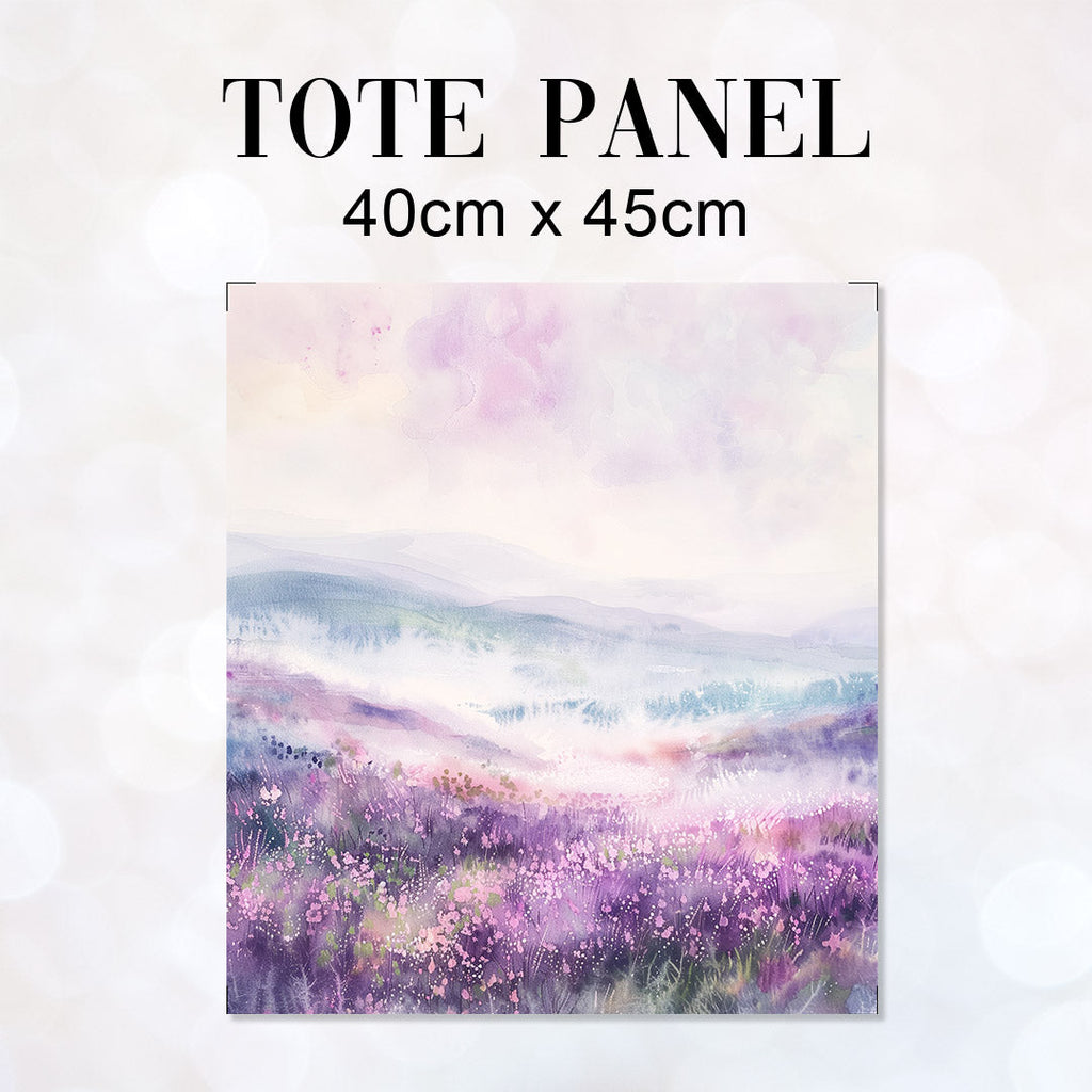 TOTE Watercolour Highlands at Dawn Fabric Bag Panel TP-485