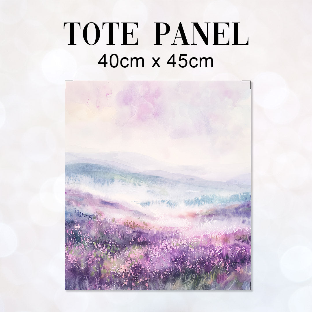TOTE Watercolour Highlands at Dawn Fabric Bag Panel TP-485