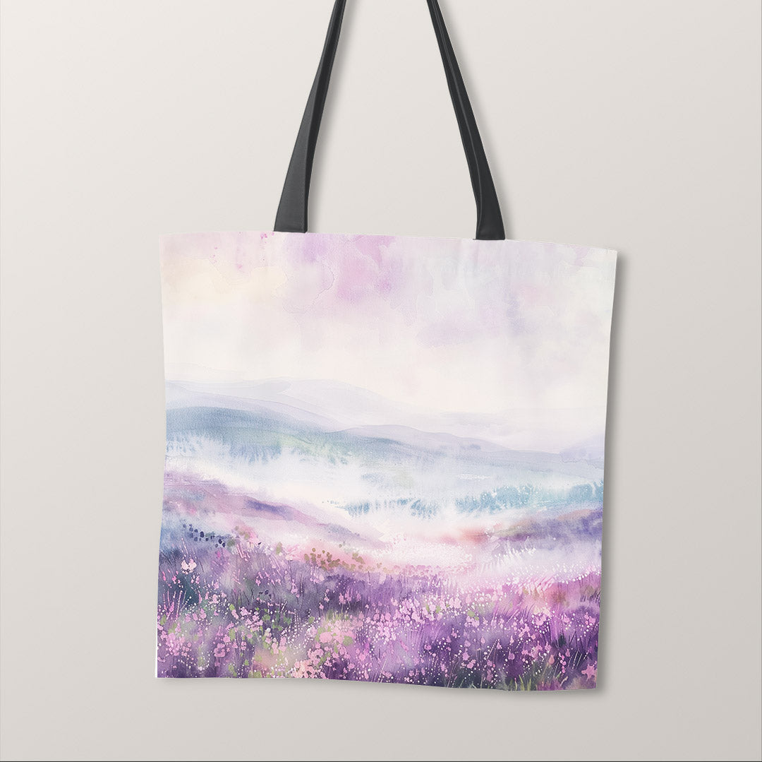 TOTE Watercolour Highlands at Dawn Fabric Bag Panel TP-485