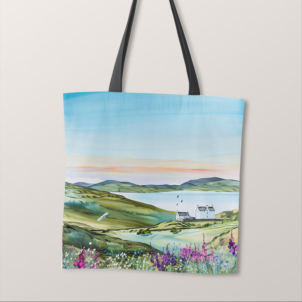TOTE Highlands Cottage Fabric Bag Panel TP-486