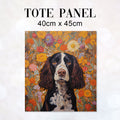 TOTE Brown Springer Spaniel TP-49 Fabric Bag Panel