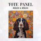 TOTE Brown Springer Spaniel TP-49 Fabric Bag Panel