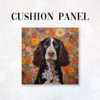 CUSHION Fabric Panel Brown Springer Spaniel CP-49