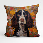 CUSHION Fabric Panel Brown Springer Spaniel CP-49
