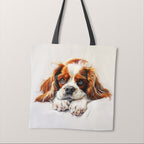 TOTE Blenheim Cavalier Spaniel Fabric Bag Panel TP-498