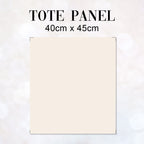 TOTE CO-ORD Cavalier Spaniel On Cream Fabric Bag Panel TP-510