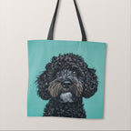 TOTE Black Cockapoo Dog Fabric Bag Panel TP-518