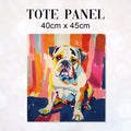 TOTE Colourful Bulldog Fabric Bag Panel TP-522