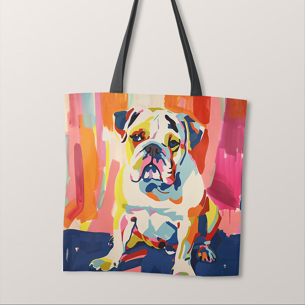 TOTE Colourful Bulldog Fabric Bag Panel TP-522