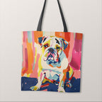 TOTE Colourful Bulldog Fabric Bag Panel TP-522