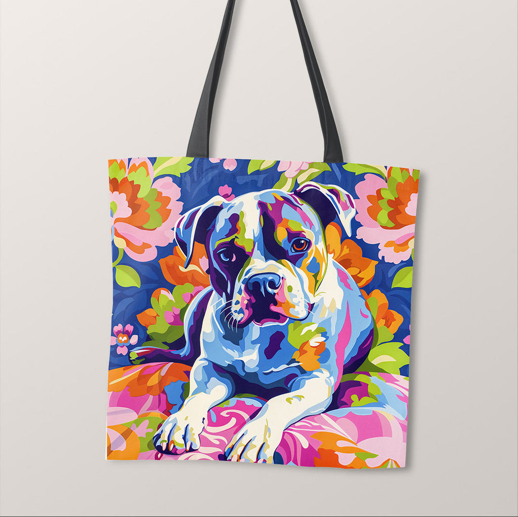 TOTE Colourful Bulldog Fabric Bag Panel TP-541