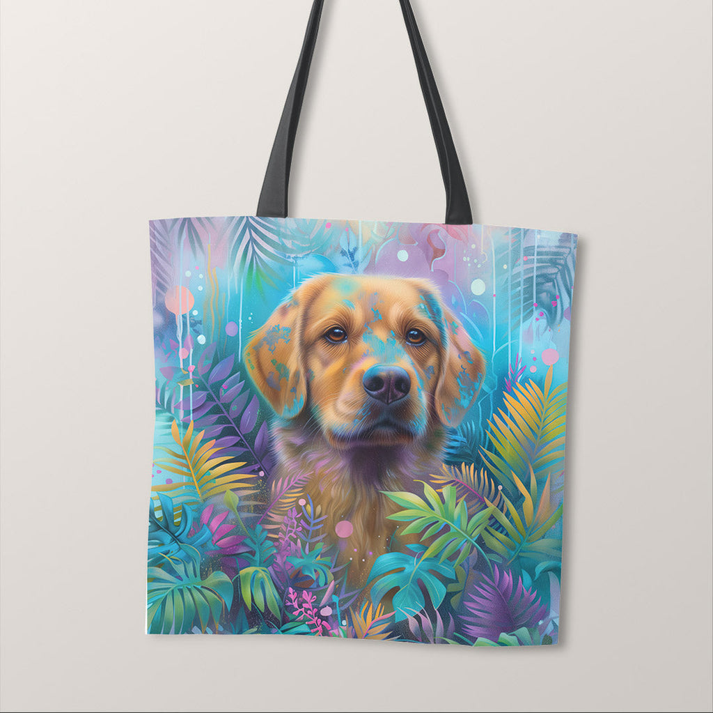 TOTE Pastel Labrador Pup Fabric Bag Panel TP-542