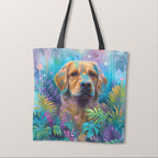 TOTE Pastel Labrador Pup Fabric Bag Panel TP-542