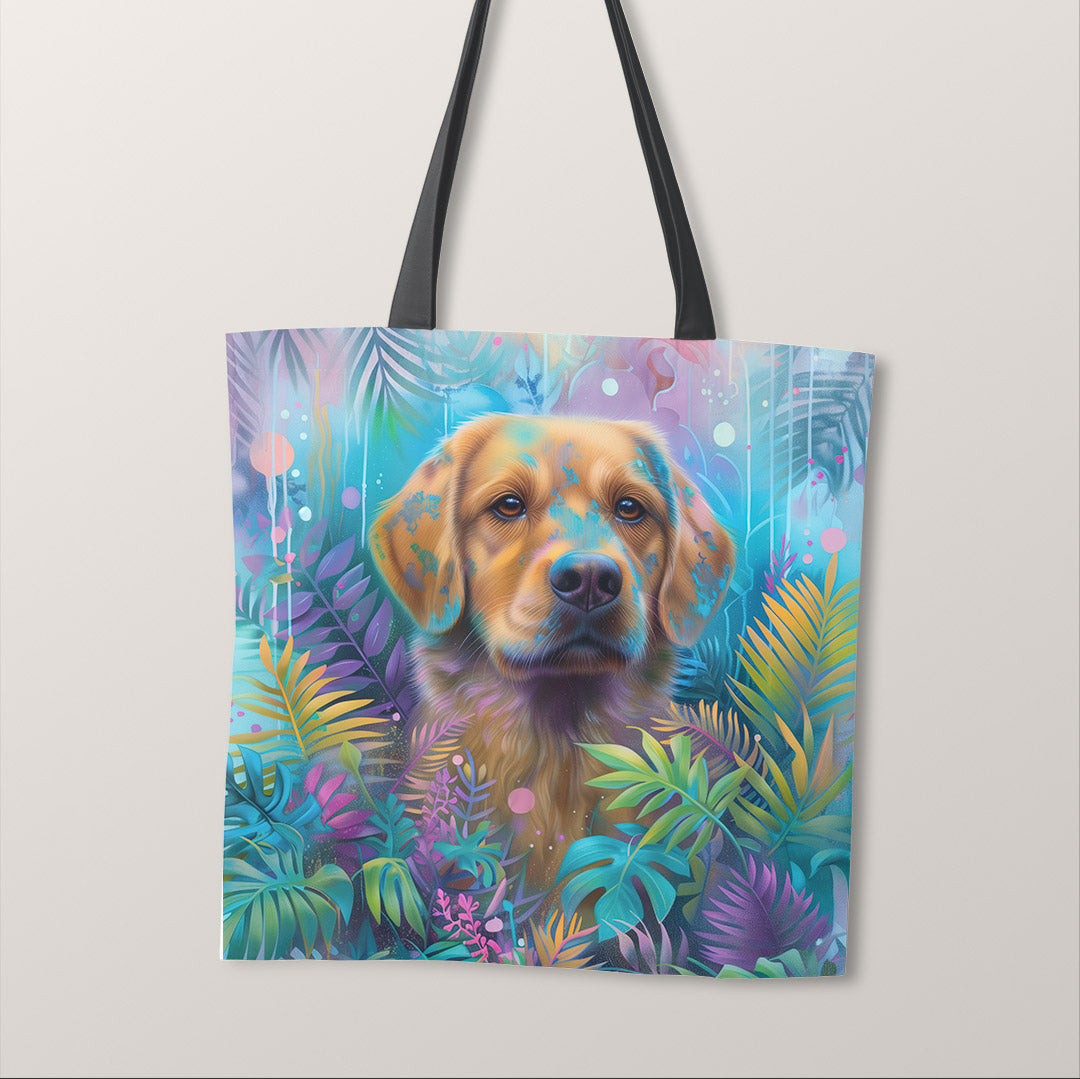 TOTE Pastel Labrador Pup Fabric Bag Panel TP-542