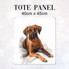 TOTE Rhodesian Ridge Dog White Fabric Bag Panel TP-548