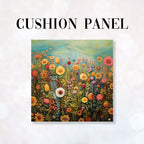 CUSHION Fabric Panel Autumn Flower Field CP-55