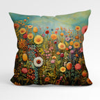 CUSHION Fabric Panel Autumn Flower Field CP-55