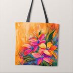 TOTE Colourful Autumn Lillies Fabric Bag Panel TP-557