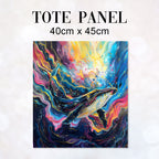 TOTE Fantasy Whale Fabric Bag Panel TP-561