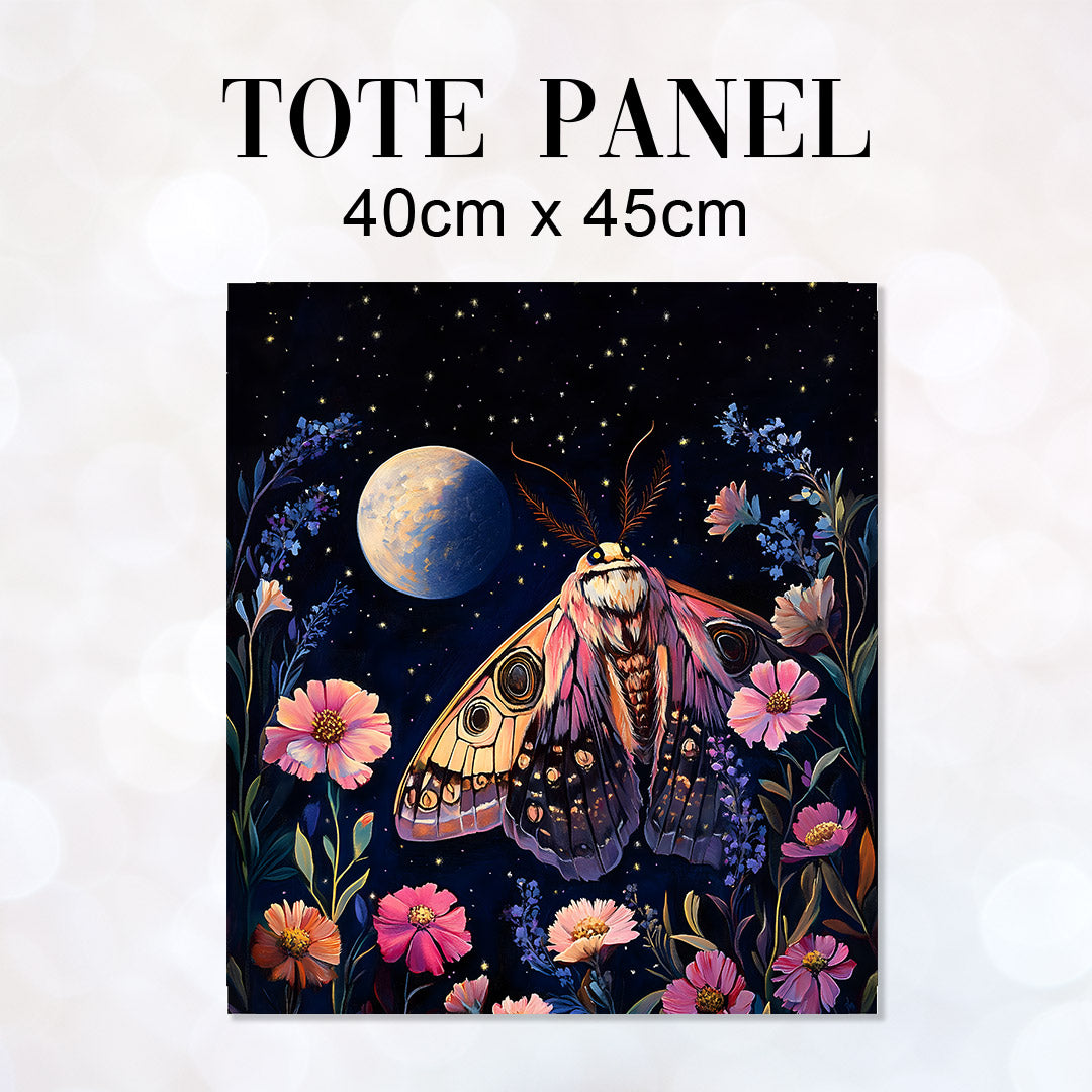 TOTE Moonlight Moth Fabric Bag Panel TP-569