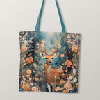TOTE Autumn Floral Fawn TP-57 Fabric Bag Panel