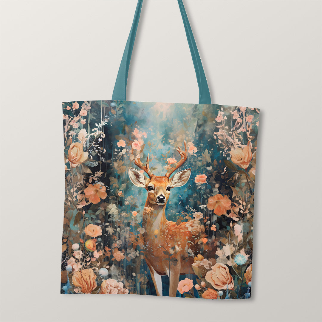 TOTE Autumn Floral Fawn TP-57 Fabric Bag Panel