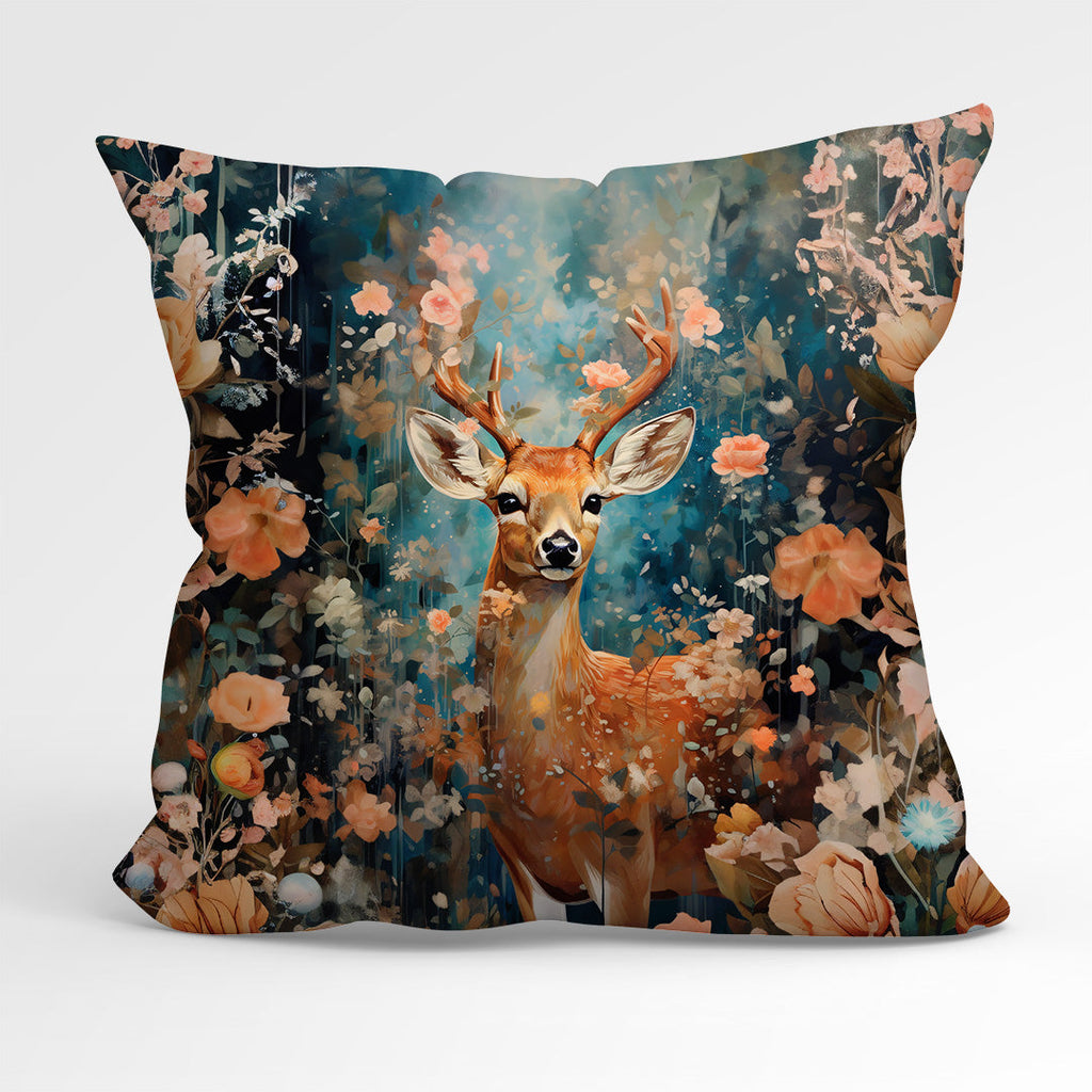 CUSHION Fabric Panel Autumn Floral Fawn CP-57