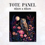 TOTE Moonlight Owl Fabric Bag Panel TP-570