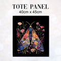TOTE Floral Moth Fabric Bag Panel TP-571