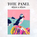 TOTE Puffin Painting Fabric Bag Panel TP-577