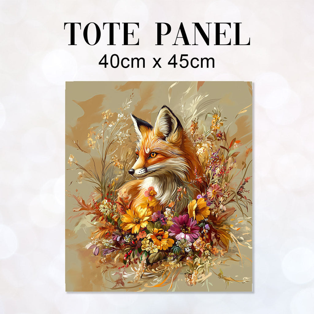 TOTE Autumn Fox 3 Fabric Bag Panel TP-578