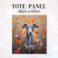 TOTE Autumn Floral Greyhound TP-58 Fabric Bag Panel