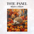 TOTE Autumn Hedgehog Fabric Bag Panel TP-580