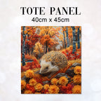 TOTE Autumn Hedgehog Fabric Bag Panel TP-580