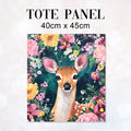 TOTE Floral Fawn Fabric Bag Panel TP-583