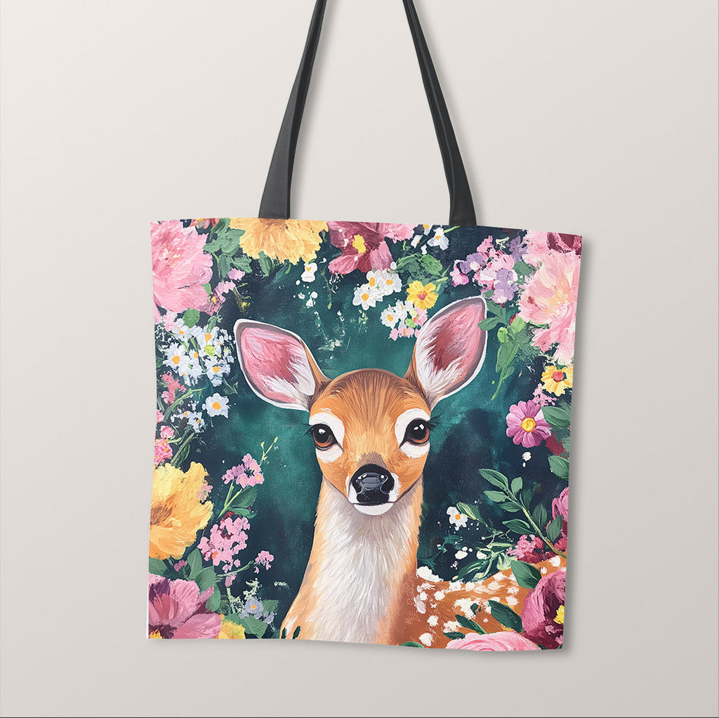 TOTE Floral Fawn Fabric Bag Panel TP-583