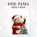 TOTE Christmas Bear Fabric Bag Panel TP-584