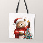 TOTE Christmas Bear Fabric Bag Panel TP-584