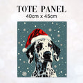 TOTE Christmas Dalmatian Dog Fabric Bag Panel TP-587