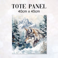 TOTE Winter Wolf Fabric Bag Panel TP-591