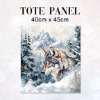 TOTE Winter Wolf Fabric Bag Panel TP-591