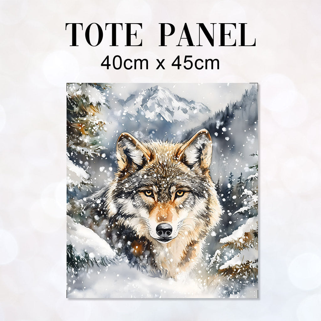 TOTE Snow Wolf Fabric Bag Panel TP-592
