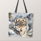 TOTE Snow Wolf Fabric Bag Panel TP-592