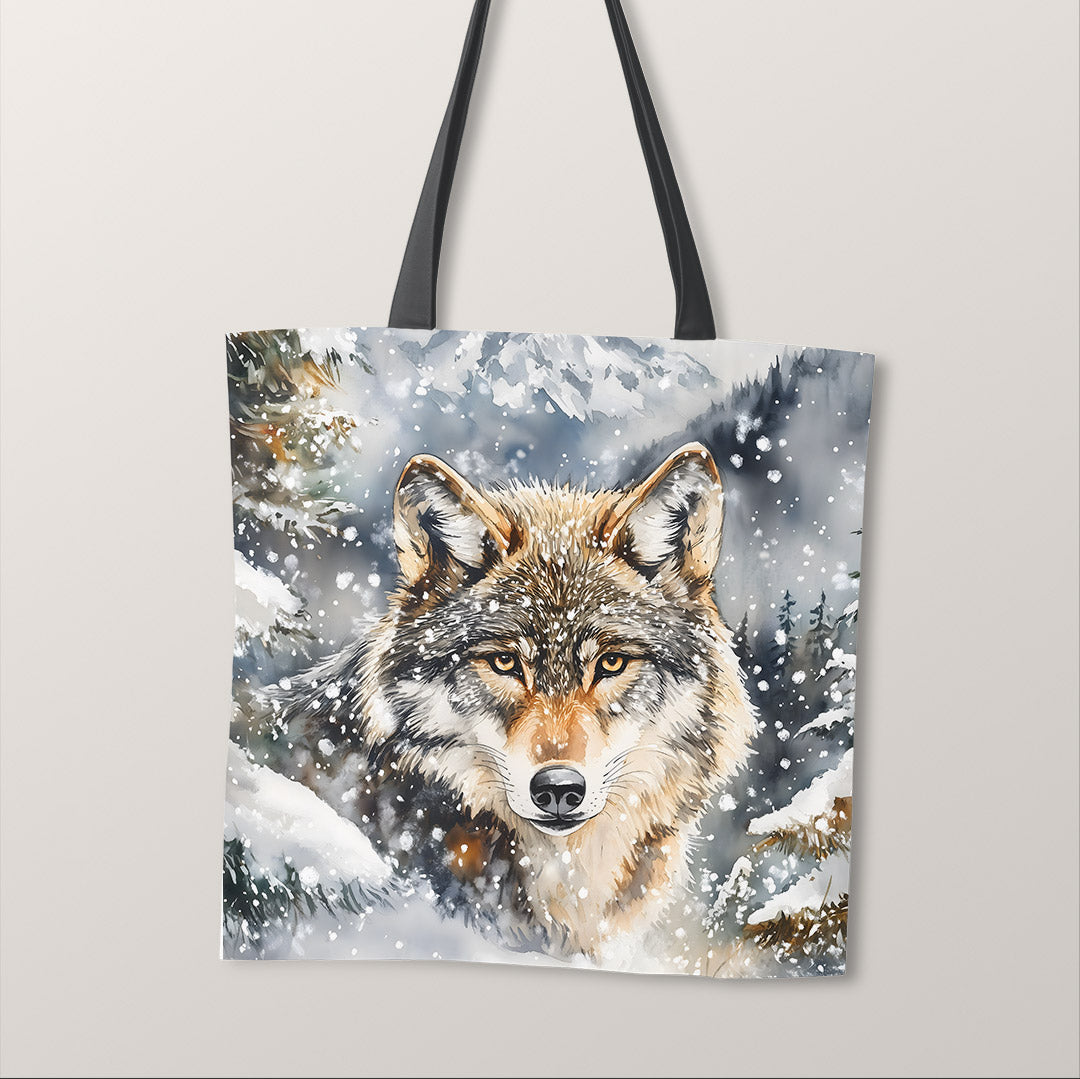 TOTE Snow Wolf Fabric Bag Panel TP-592