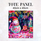 TOTE Colourful Snowman Fabric Bag Panel TP-596